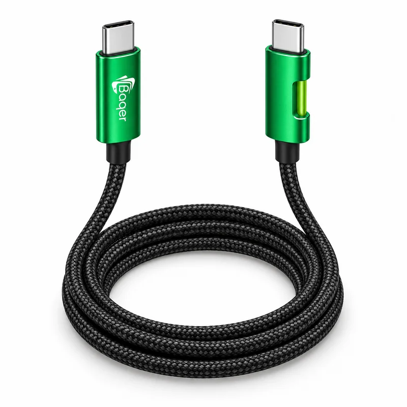 كابل شحن سريع Type-C إلى Lightning من Baqer (27 واط، موديل BA-119)