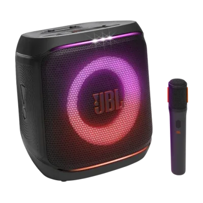 سماعة الحفلات المحمولة JBL PartyBox Encore Essential 2 مع ميكروفون لاسلكي – صوت بقوة 100 واط