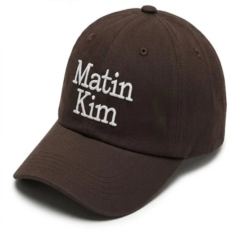 Martin Kim Signature Dark Brown Cap – Martin Kim | تصميم فاخر مستوحى | باقر ستور العراق