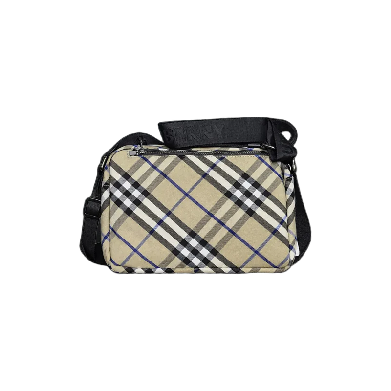 Vintage Check Crossbody Bag – Beige Classic Edition | تصميم فاخر كلاسيكي | باقر ستور العراق
