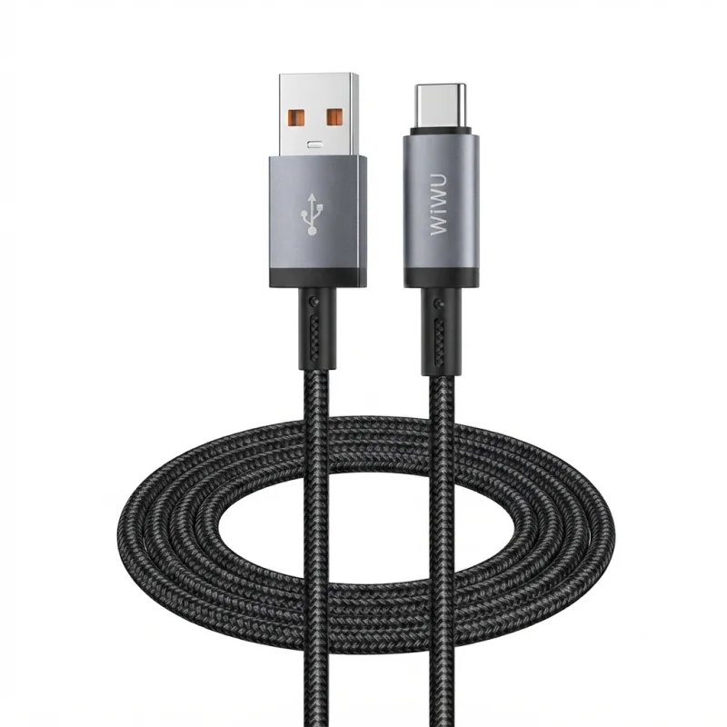 كيبل WIWU Titanlink Wi-C054 USB-A إلى USB-C بطول 1.2 متر وشحن 2.4A – 6977703654240