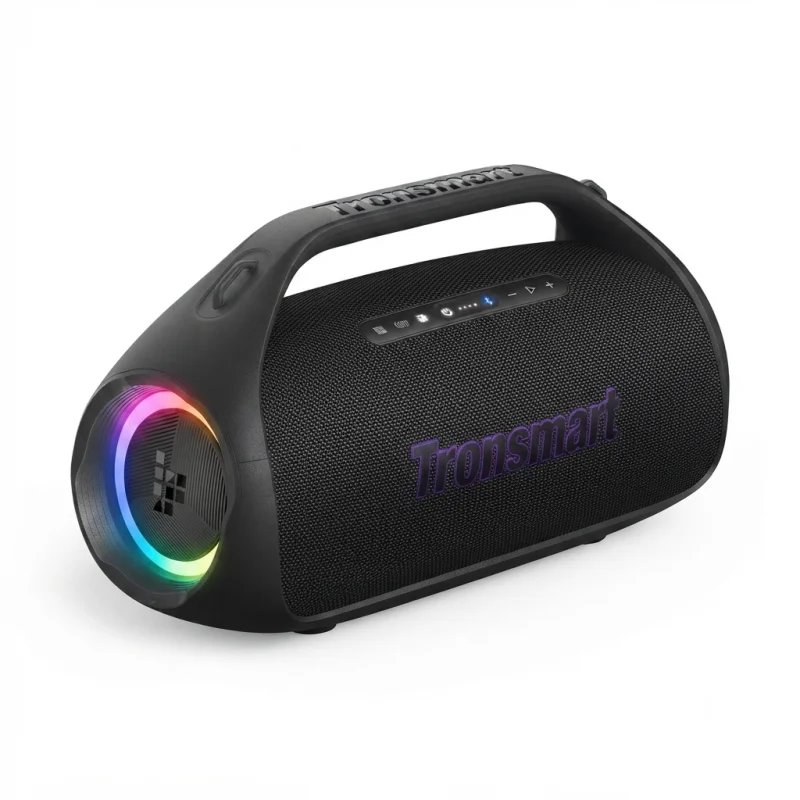 سماعة بلوتوث محمولة Tronsmart Bang 2 – قدرة 90 واط مع صوت 2.1 وإضاءة RGB