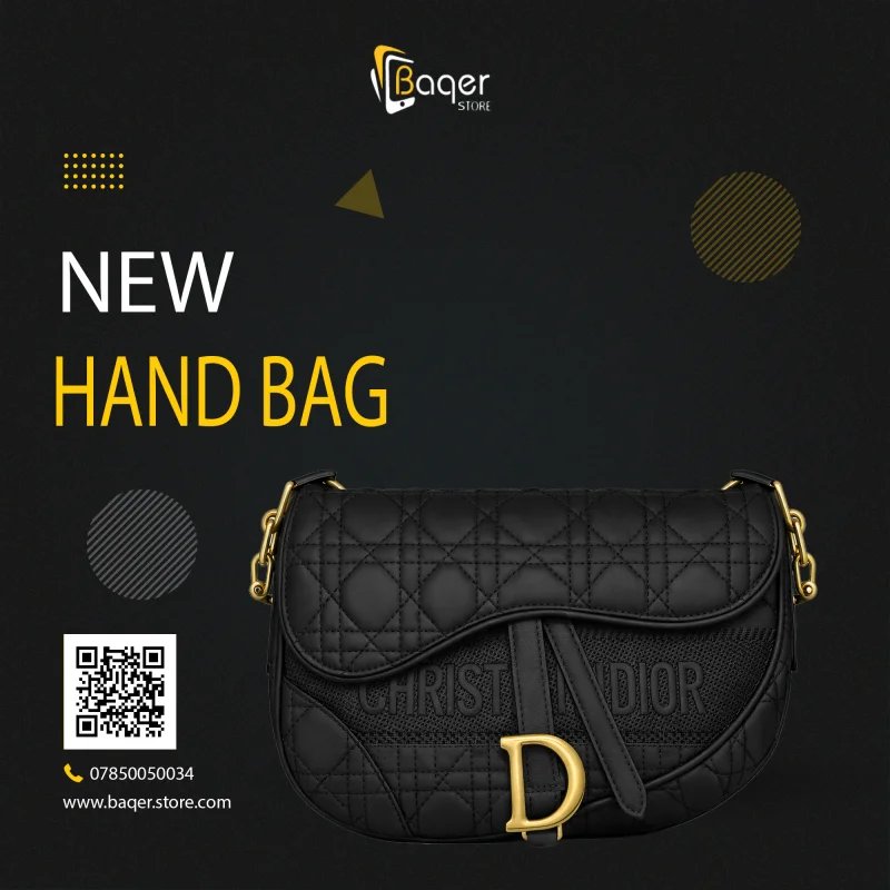 Christian Dior Saddle Bag – Black Quilted Edition