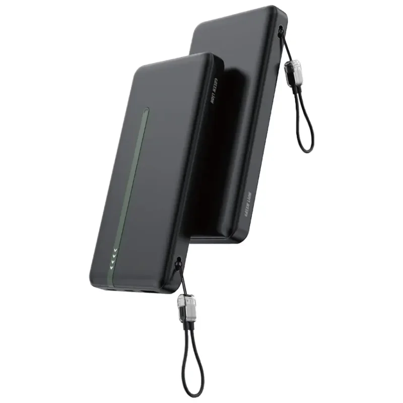 باور بانك وشاحن متنقل جرين ليون بوسطن سعة 10000mAh بقوة 20W شحن سريع (PD + QC 3.0) – أسود 9904781908634