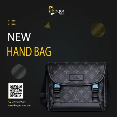 Monogram Eclipse Messenger Bag – Black Edition | تصميم فاخر كلاسيكي | باقر ستور العراق