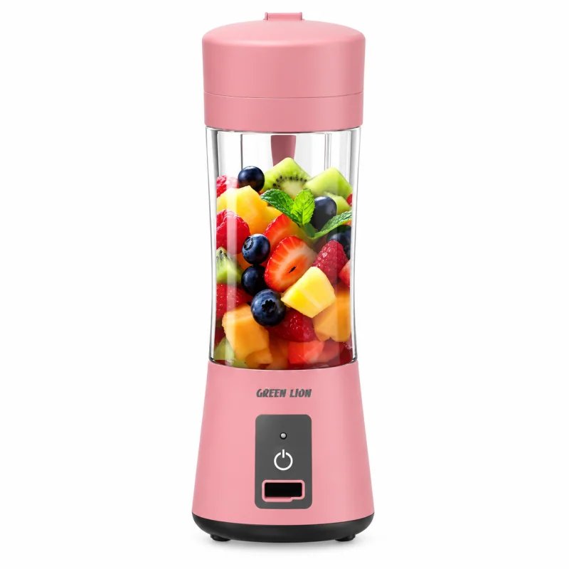 عصارة الفواكه المحمولة غرين ليون Green Lion Juicer MDL-09 - لون وردي