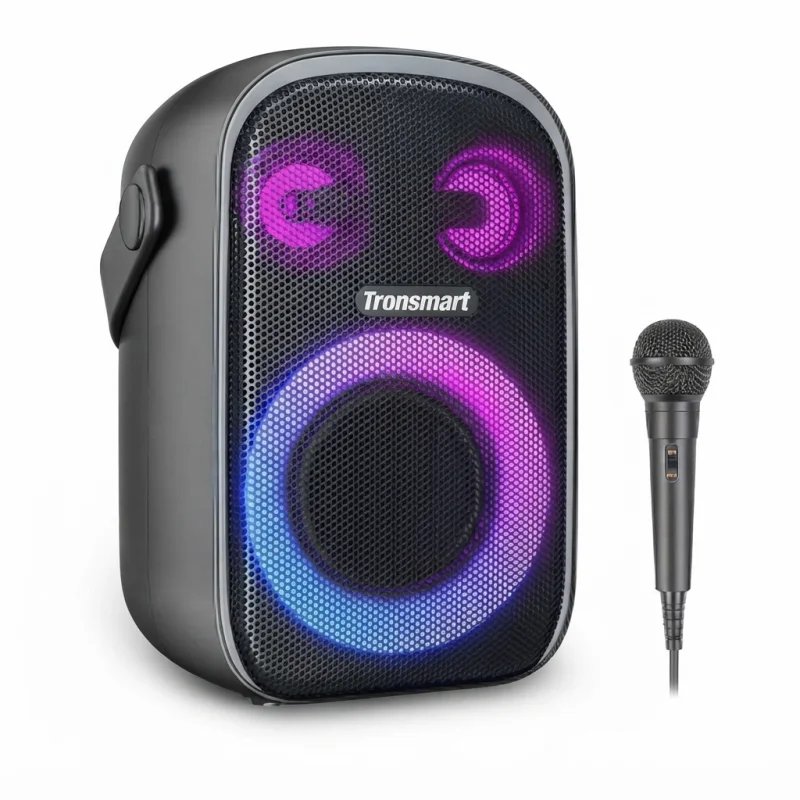 سماعة حفلات Tronsmart Halo 110 – قدرة 60 واط مع وضع الكاريوكي وإضاءة RGB