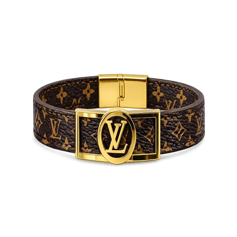 سوار Louis Vuitton Style الصلب | تصميم فاخر مستوحى | باقر ستور العراق