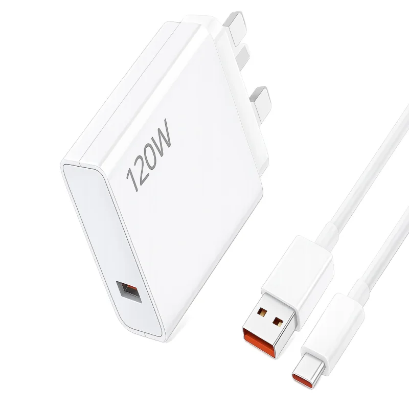 Xiaomi 120W HyperCharge Combo (EU Plug) – شاحن شاومي فائق السرعة 120 واط مع كابل 6A