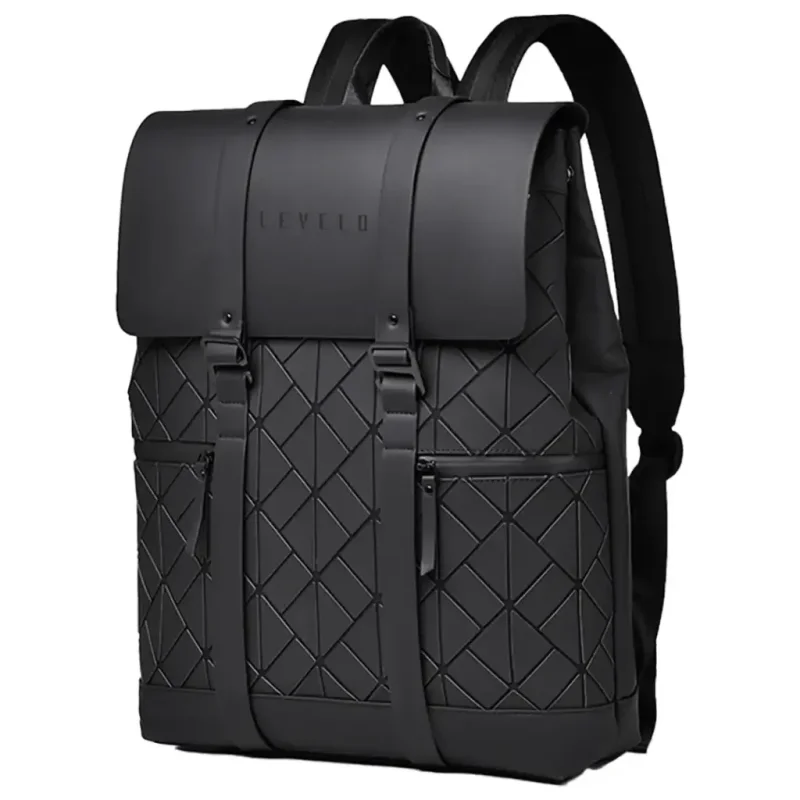حقيبة ظهر للسفر Levelo PU Leather Travel Backpack