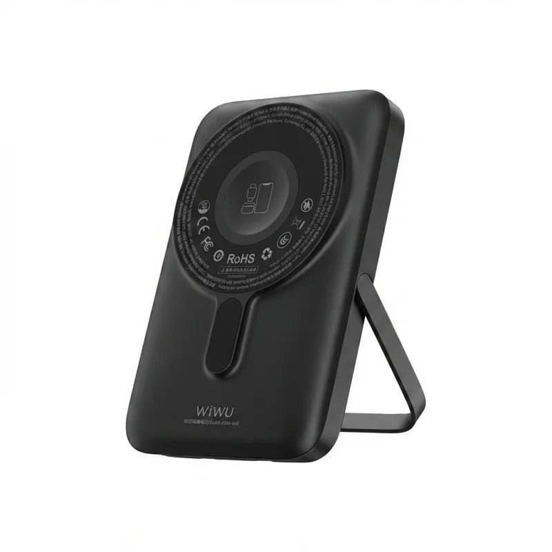 باور بانك WIWU Pioneer Wi-P077 مغناطيسي بسعة 10000mAh مع ستاند مدمج