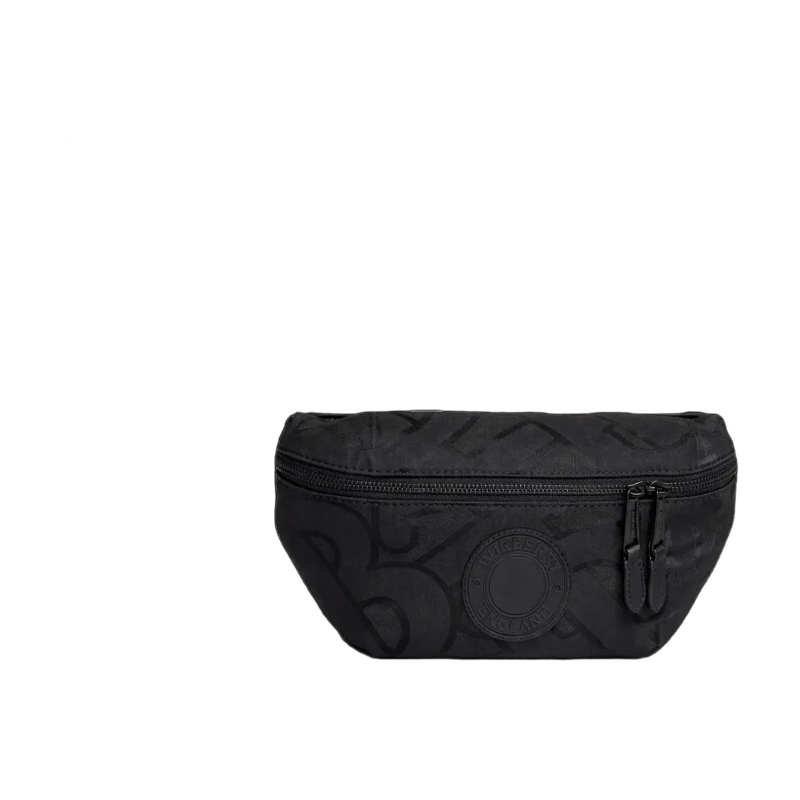 Logo Print Belt Bag – Black Edition | تصميم فاخر كلاسيكي | باقر ستور العراق