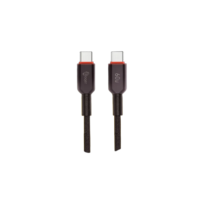 Baqer Type-C to Type-C Cable 60W – Fast Charging –BA_102