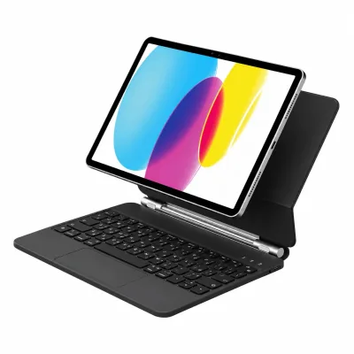 كفر كيبورد ماجيك لاسلكي جرين لاين لجهاز iPad الجيل العاشر و 11" A16 مع لوحة لمس - أسود