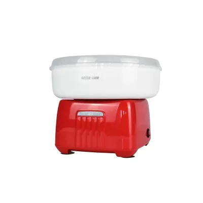 ماكينة صنع غزل البنات (شعر البنات) Green Lion Cotton Candy Maker 500W - أبيض/أحمر