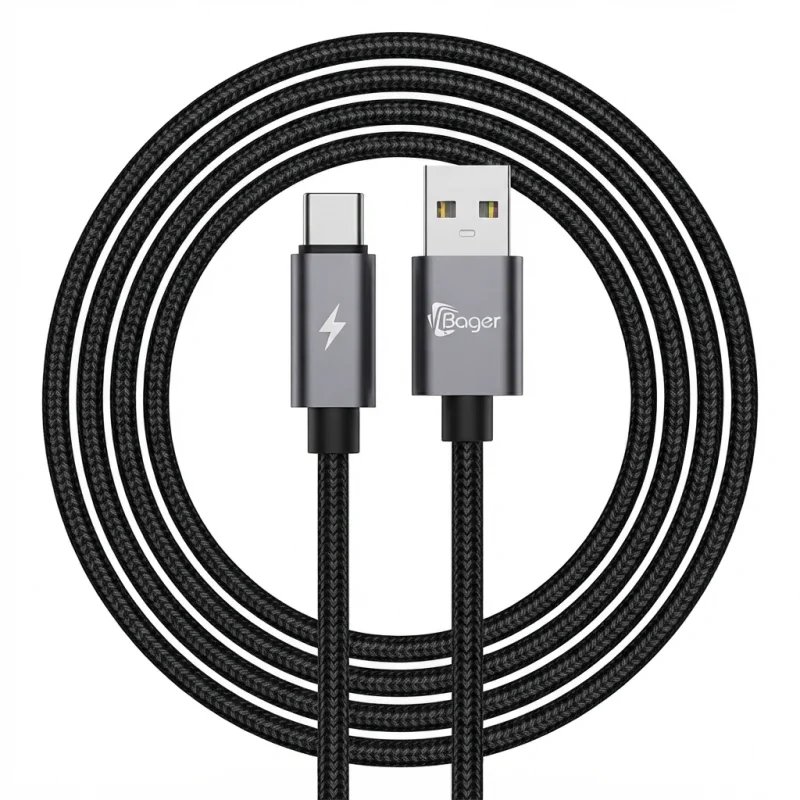 كيبل Baqer Smart Data Cable من USB-A إلى Type-C بقدرة 18 واط – BC-0252