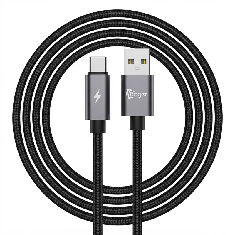 كيبل Baqer Smart Data Cable من USB-A إلى Type-C بقدرة 18 واط – BC-0252