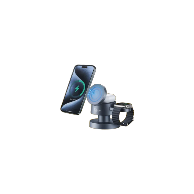 Baqer Wireless Charging Station 4-in-1 – Fast Multi-Device Charging –4 IN 1 wireless Charger