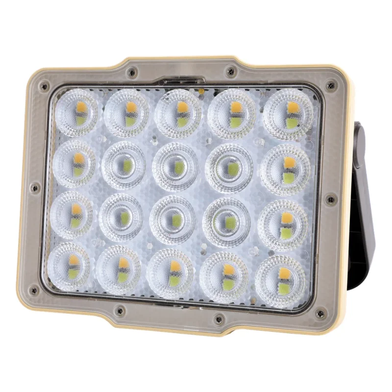 كشاف طاقة شمسية غرين ليون Green Lion Solar Flood Light مع لوح شمسي بقدرة 4800mAh وشيّة إضاءة 950LM - لون أسود