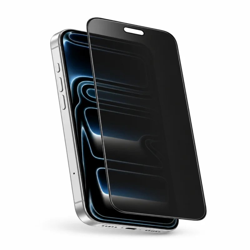 لاصق حماية شاشة لقافة غرين ليون Green Lion 9H Steve Privacy Screen Protector لايفون 16 برو ماكس - أسود