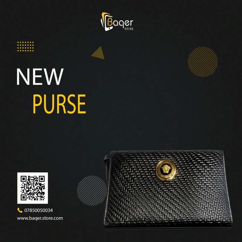 Versace – Medusa Woven Clutch – Black Edition