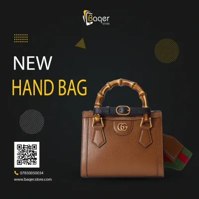 Diana Small Bamboo Top Handle Bag | تصميم فاخر كلاسيكي | باقر ستور العراق