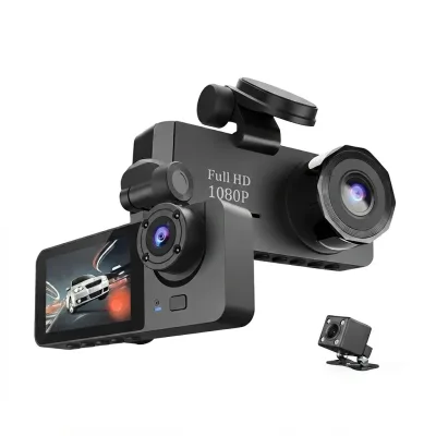 كاميرا السيارة Vehicle BlackBox DVR بعدستين وبدقة Full HD 1080p