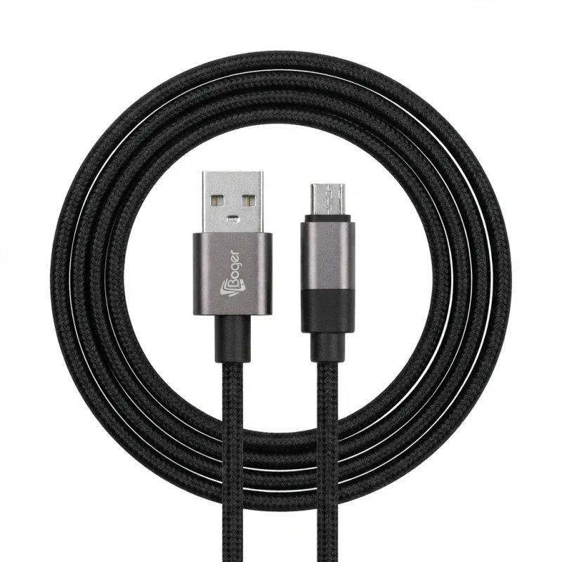 كيبل Baqer USB-A إلى Micro-USB مضفر ومقوى بقدرة 30 واط – BA-136