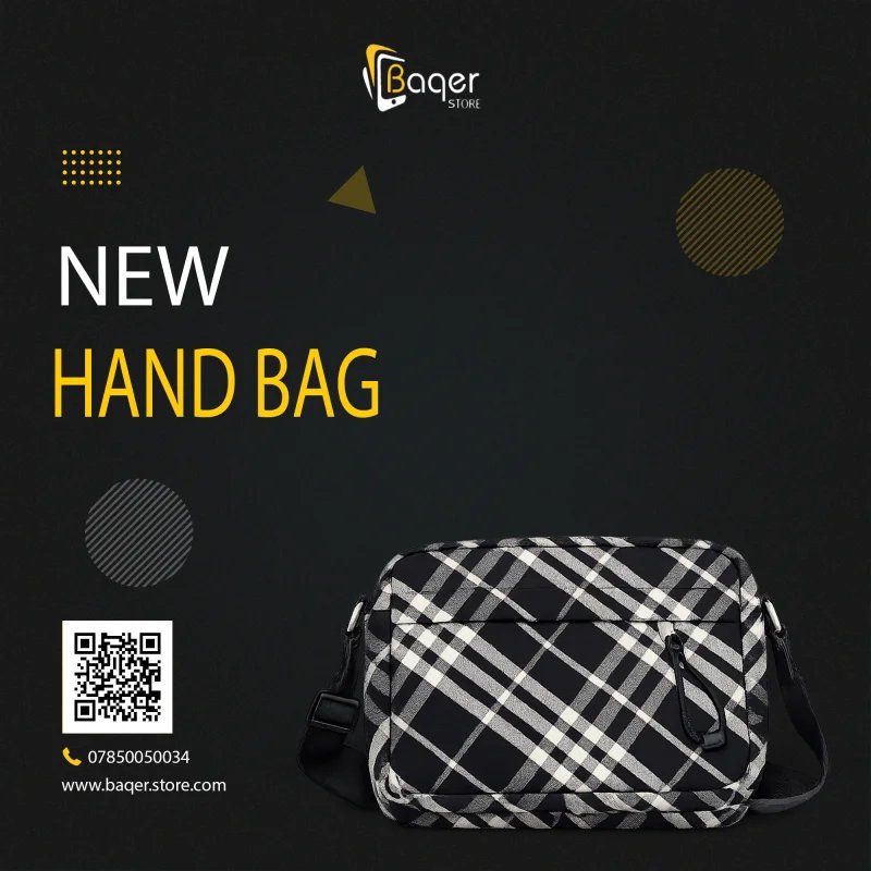 Burberry Check Crossbody Compact – Black Edition