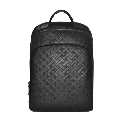 حقيبة ظهر متعددة الاستخدامات Universal Black Backpack مصنوعة من جلد PU