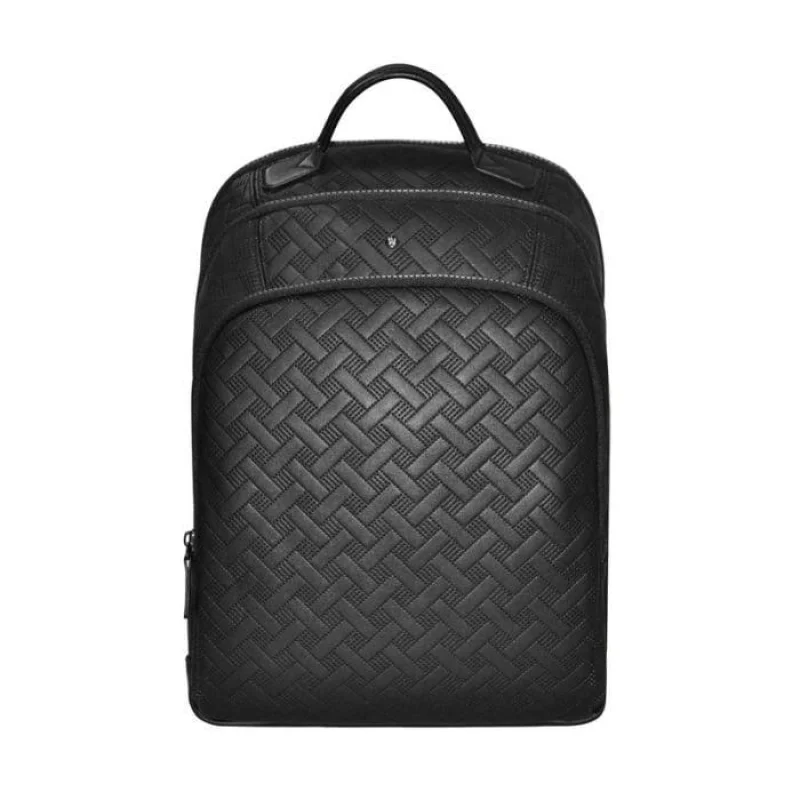 حقيبة ظهر متعددة الاستخدامات Universal Black Backpack مصنوعة من جلد PU