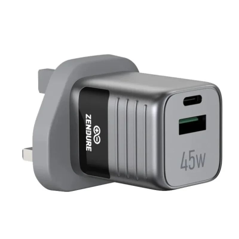 شاحن الجدار وبنك الطاقة الهجين زنـدور سوبر ميني هجين 45 واط (Zendure SuperMini Hybrid 45W Fast Wall Charger & Power Bank)
