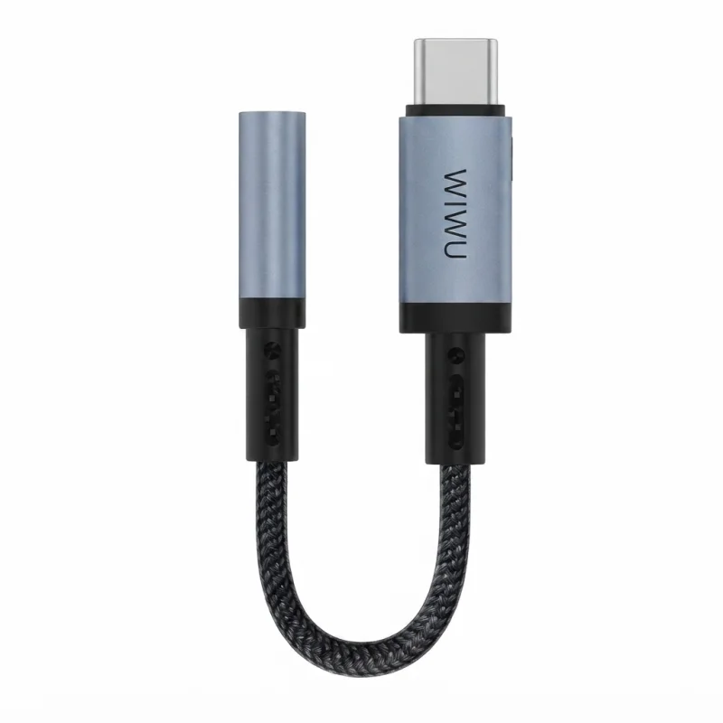 محول الصوتيات الفاخر من Type-C إلى 3.5 مم من WiWU – موديل Wi-C047T