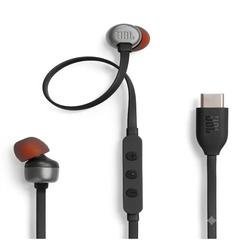 سماعات JBL Tune 310C USB-C السلكية داخل الأذن – صوت Hi-Res مع JBL Pure Bass