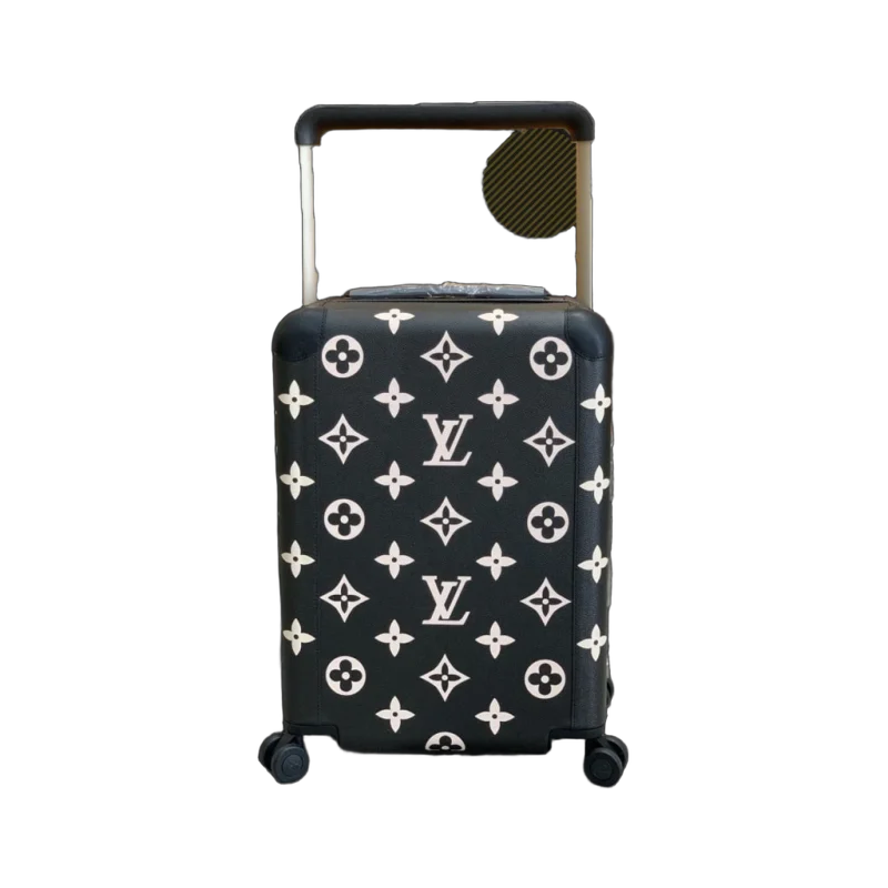 Giant Monogram Rolling Travel Suitcase Black & White Edition | تصميم فاخر كلاسيكي | باقر ستور العراق