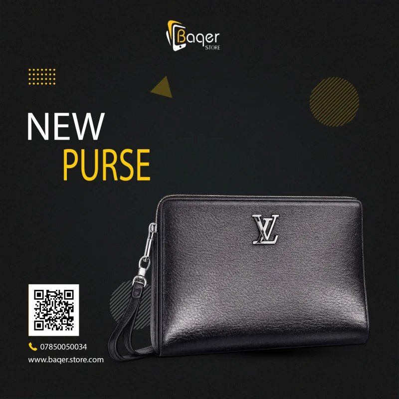 Louis Vuitton Monogram Leather Pouch – Black Edition