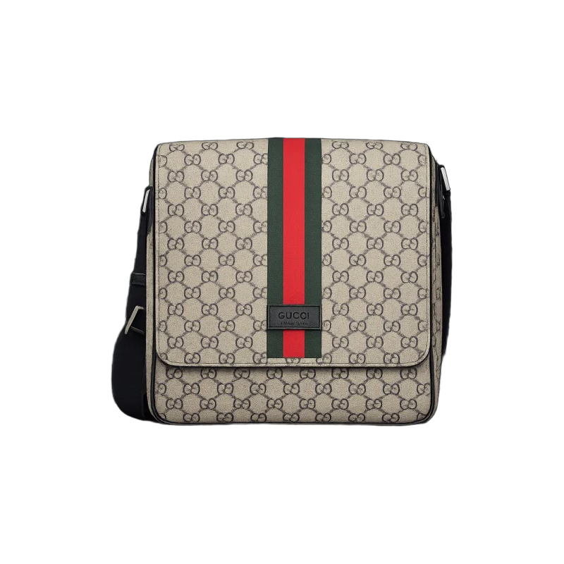 GG Supreme Messenger Bag with Web Stripe | تصميم فاخر كلاسيكي | باقر ستور العراق