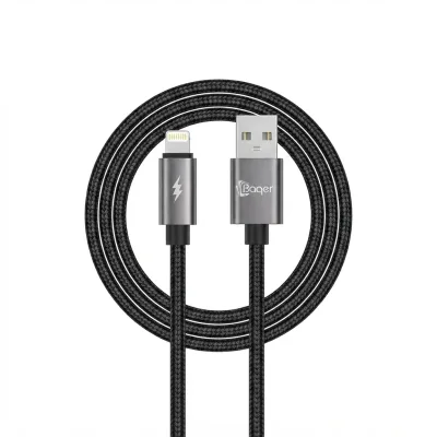 كيبل Baqer Metal Smart Data Cable من USB-A إلى Lightning بقدرة 18 واط – C-G252