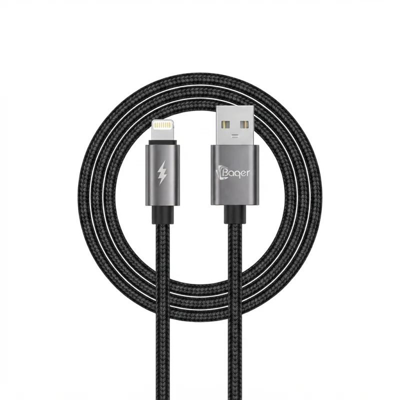 كيبل Baqer Metal Smart Data Cable من USB-A إلى Lightning بقدرة 18 واط – C-G252
