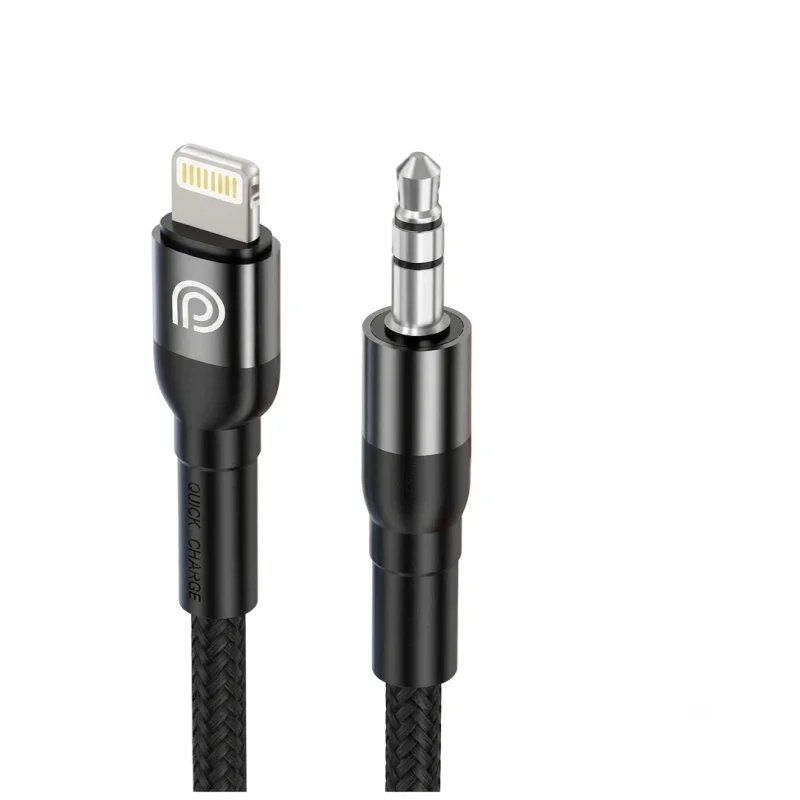 كابل PHONE PLANET PP-AUXL-120-BK من Lightning إلى 3.5mm (1.2 متر)