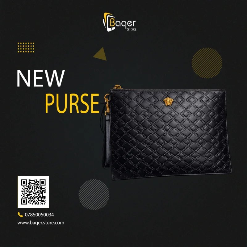 حقيبة فيرزاتشي سوداء مبطنة – إصدار جديد