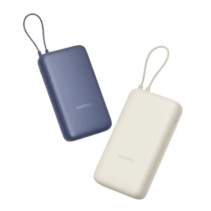 باور بانك شاومي 33 واط بسعة 20000mAh مع كابل مدمج