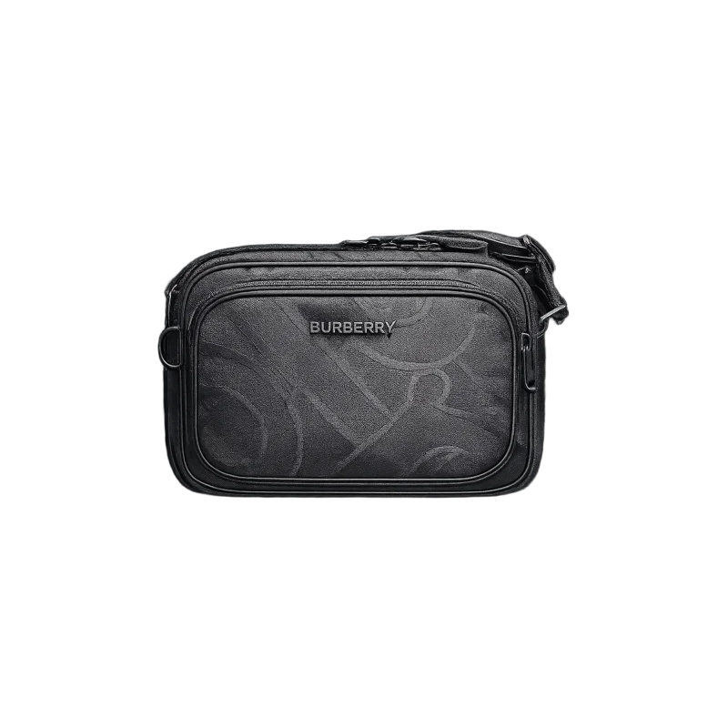 Embossed Leather Crossbody Bag – Black Edition | تصميم فاخر كلاسيكي | باقر ستور العراق
