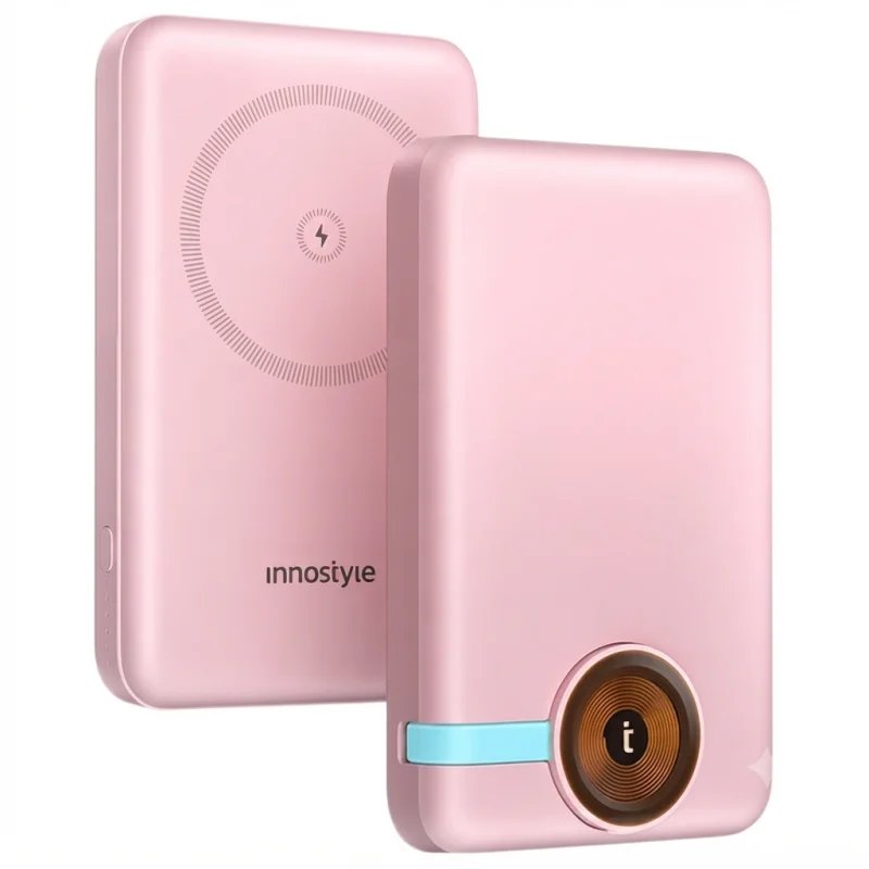 باور بانك Innostyle PowerMag Duo IW202 – سعة 10000mAh وشحن لاسلكي مغناطيسي 15W