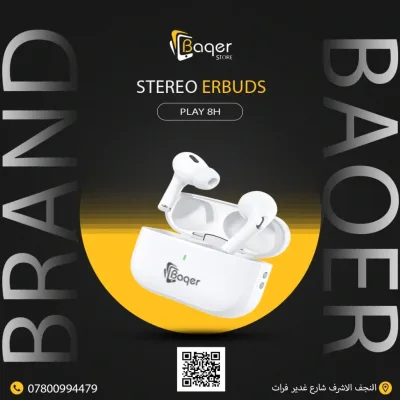 Baqer Stereo Earbuds – Wireless TWS Earphones –B_53