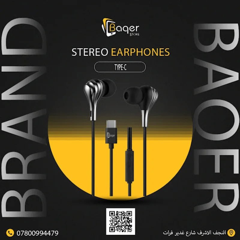 Baqer Stereo Earphones Type-C-BH-082