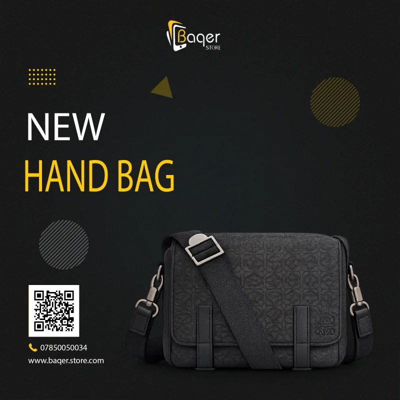 Loewe Anagram Leather Messenger Bag