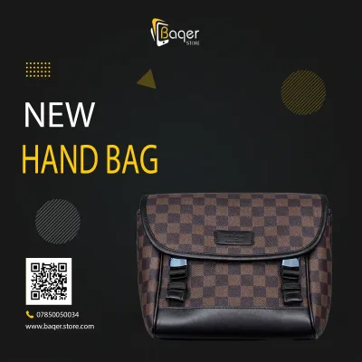 Damier Ebene Messenger Flap Bag | تصميم فاخر كلاسيكي | باقر ستور العراق