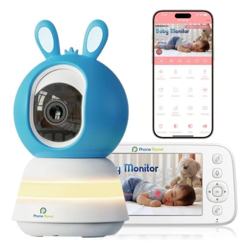 كاميرا مراقبة الأطفال الذكية Phone Planet PP-SC05 مع شاشة 5 بوصة