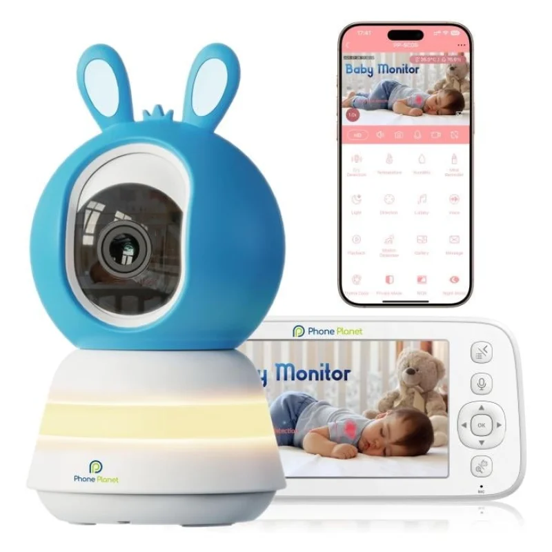كاميرا مراقبة الأطفال الذكية Phone Planet PP-SC05 مع شاشة 5 بوصة